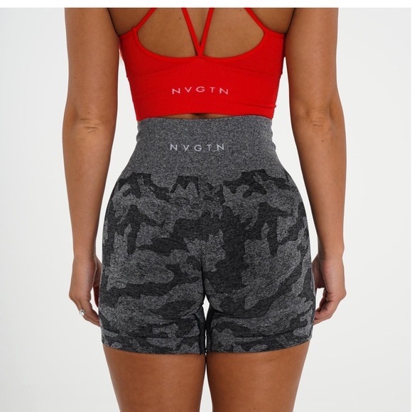 NVGTN Black Camo Seamless Shorts - Picture 2 of 4